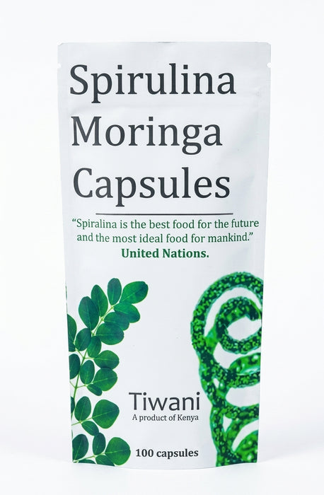 Tiwani Spirulina Moringa Capsules 100's
