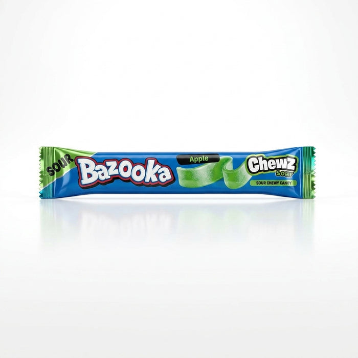 Bazooka Apple Sour Chewz Candy 14g