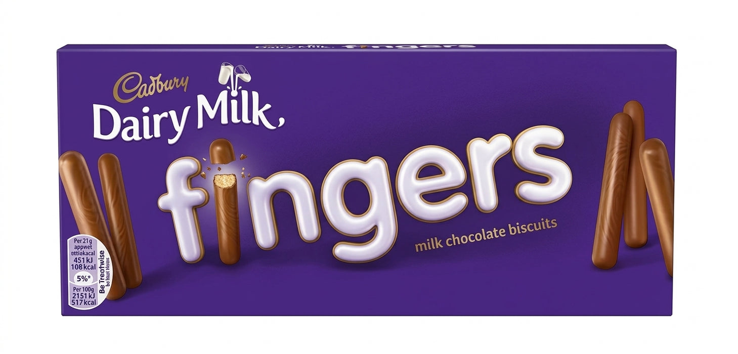 Cadbury Dairy Milk Chocolate Biscuit Fingers 114g
