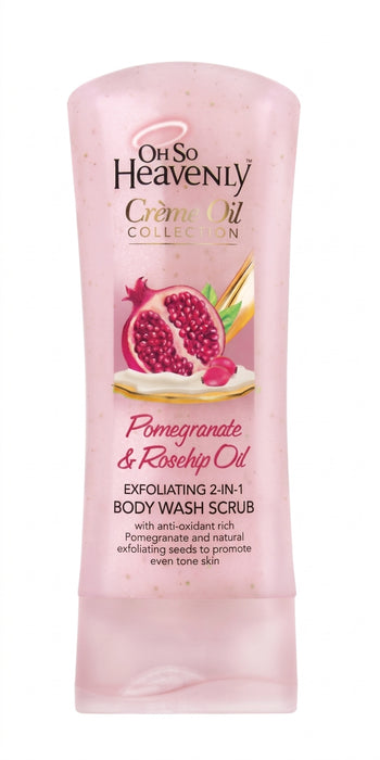 Pomegranate & Rosehip Oil 2-in-1 Exfoliating Body Wash 300ml
