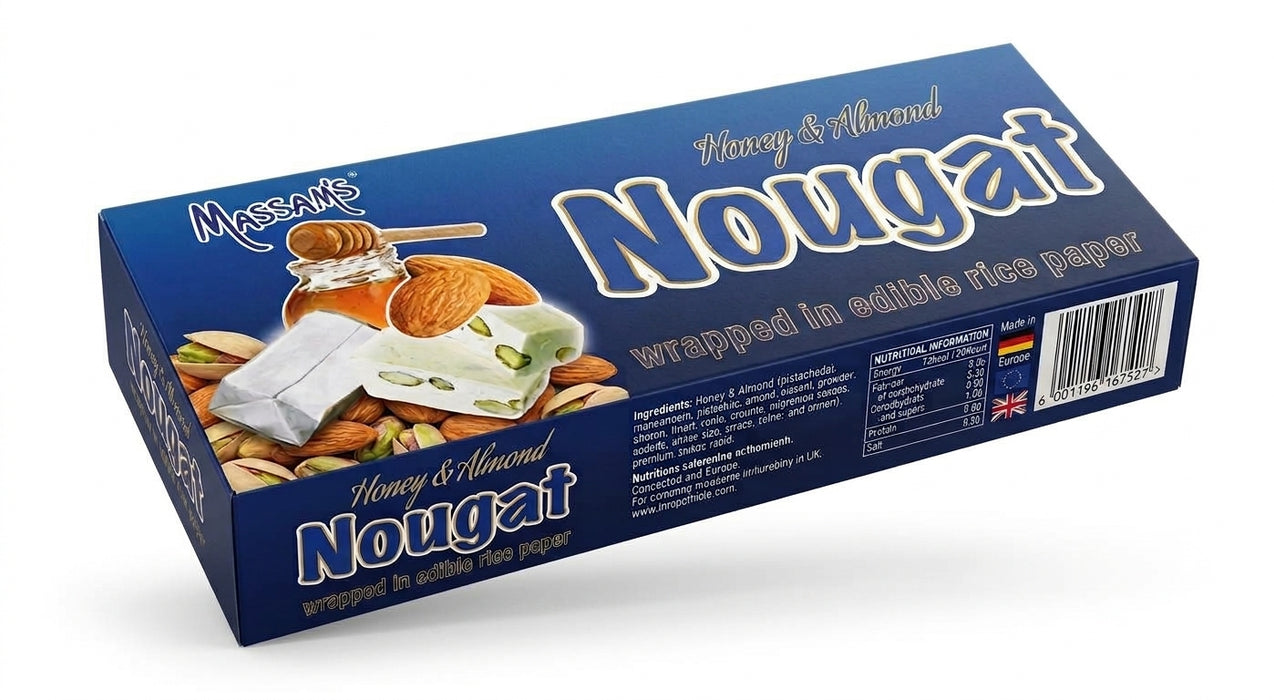 Massam's Honey & Almond Nougat 150g