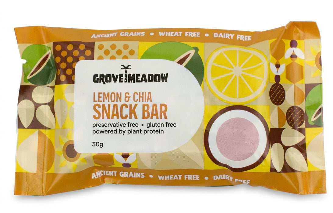 Grove and Meadow - Lemon & Chia Snack Bar 30g