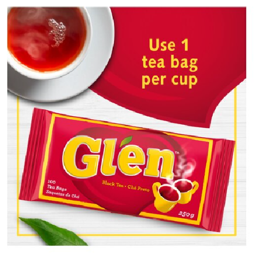 Glenz Tea Glen Tea Tagless Teabags 100's Pack — WELKOM USA