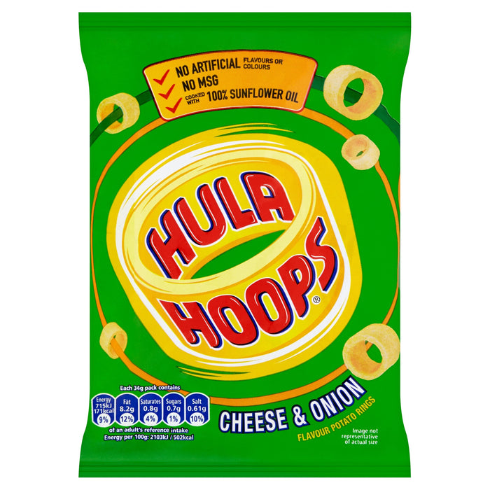 Hula Hoops Cheese and Onion 34g