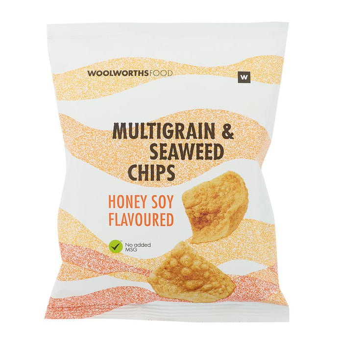 Woolworths Honey Soy Multigrain and Seaweed Chips 25g
