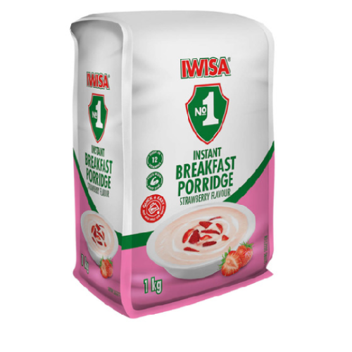 Iwisa Instant Porridge - Strawberry 1kg 3D