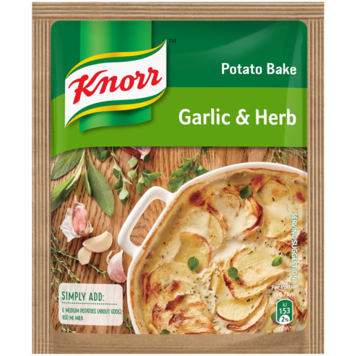 Knorr Garlic & Herb Potato Bake 43g satchet