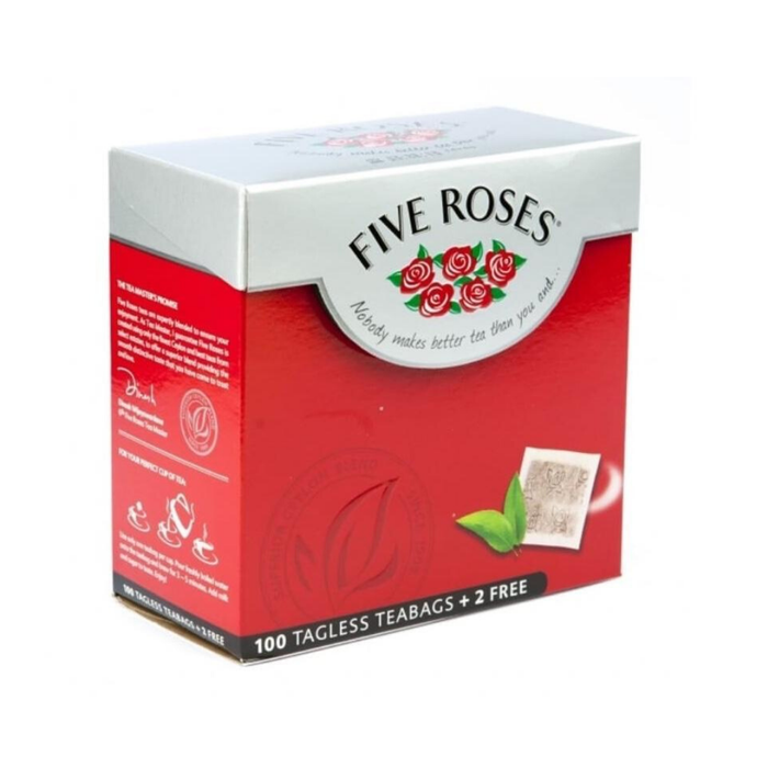Five Roses Ceylon Tea, 102 Tagless Tea Bags