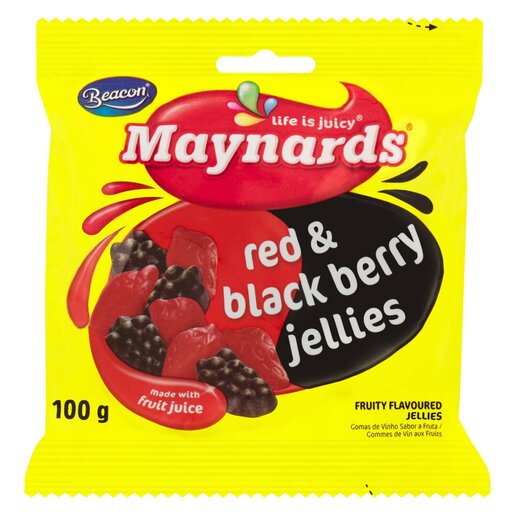Maynards Red & Black Berry Jelly Babies 100g