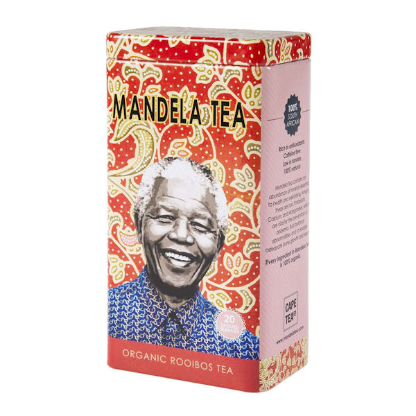MANDELA TEA ORGANIC ROOIBOS IN TIN – 20 BAGS