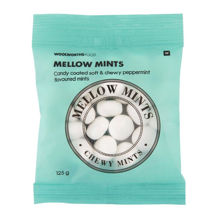Woolworths Mellow Mints Peppermint Flavoured 125 g