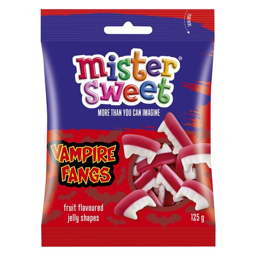 Mister Sweet Gums & Jellies Vampire Fangs 125g