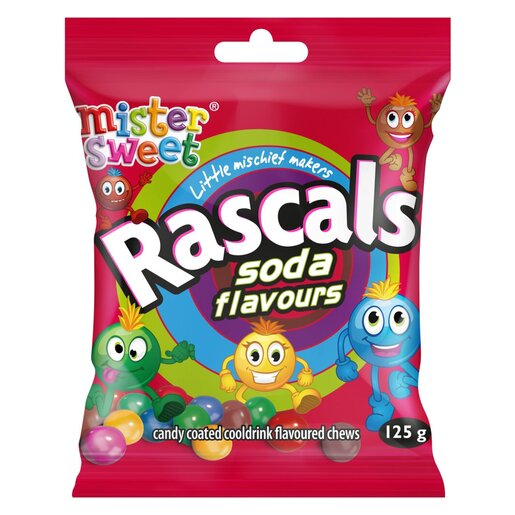 Mister Sweet Rascals Candy Cream Soda Pop 125g