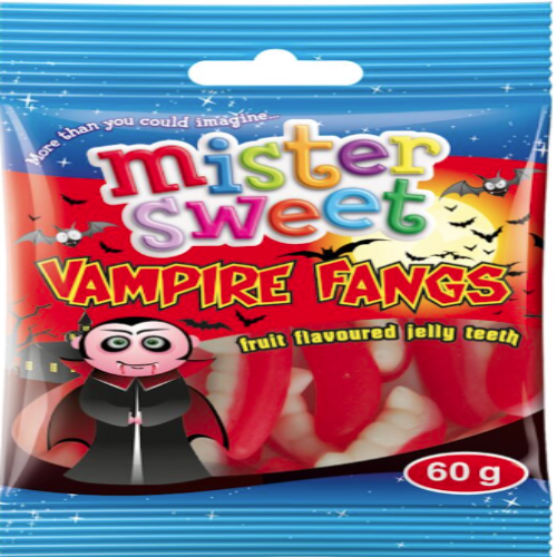 Mr Sweet Vampire Fangs, 60g Pack