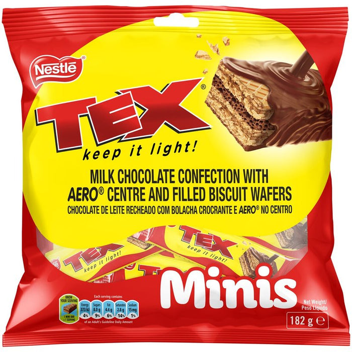 Nestlé Tex Chocolate Bar Minis 182g