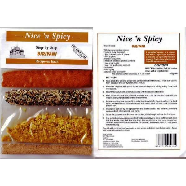 Nice n Spicy Step by Step - Biriyani 25g