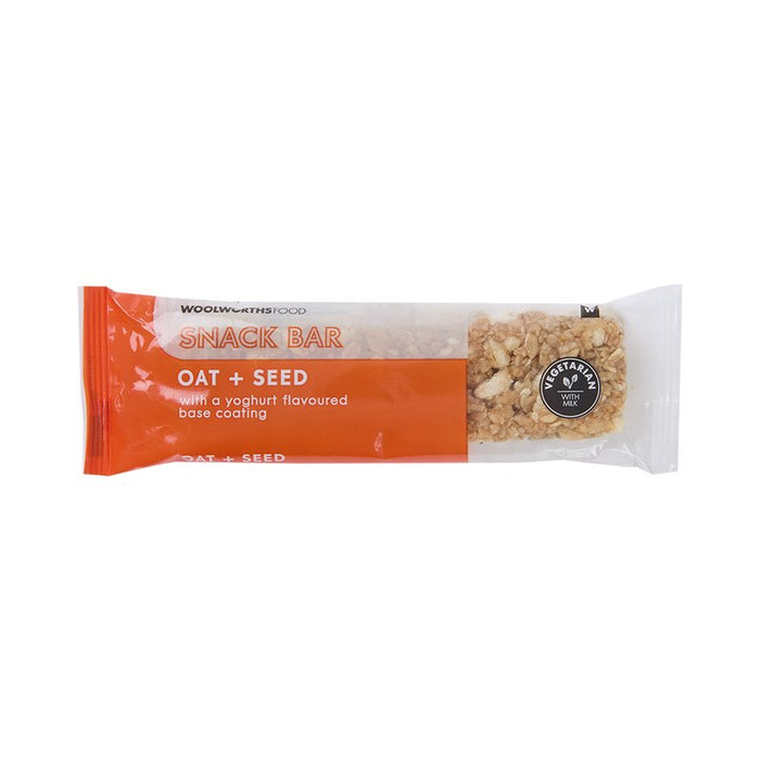 Woolworths Oat And Seed With Yoghurt Snack Bar 50g