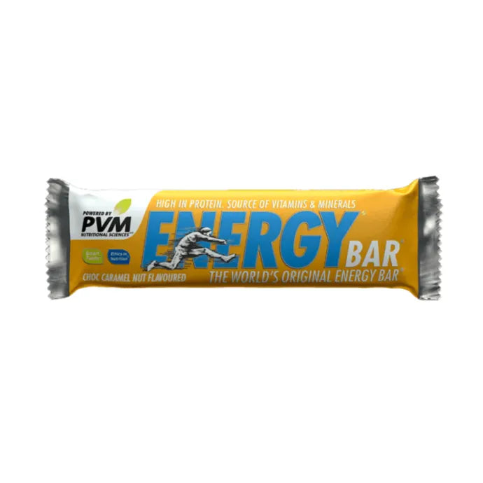 PVM Energy Bar Choc Caramel Nut 45g