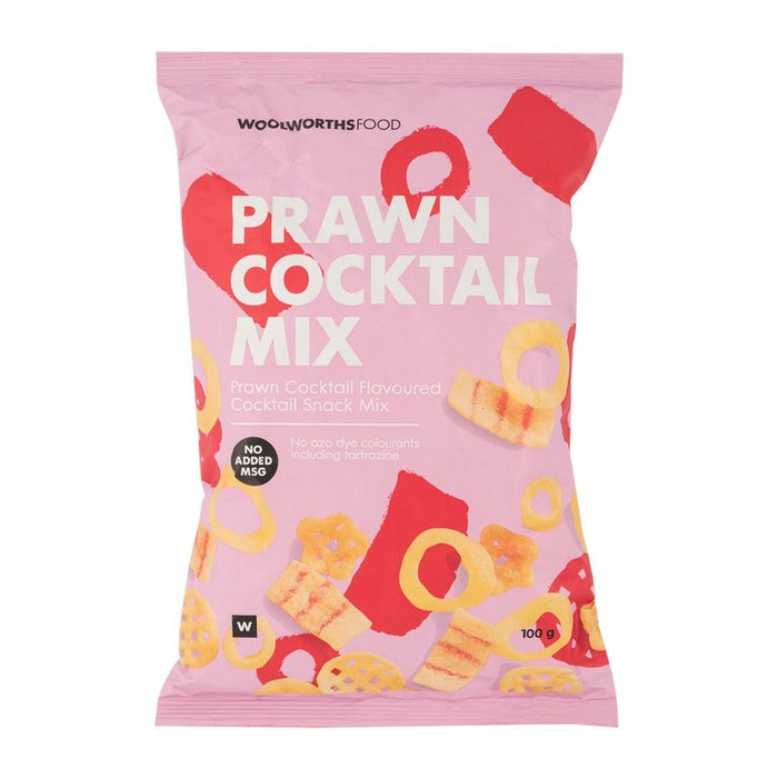Woolworths Prawn Cocktail Mix Chips 100g