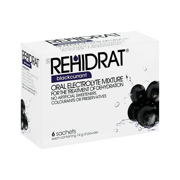 Rehidrat Oral Electrolyte Mixture Blackcurrant 14g X 6 Sachets