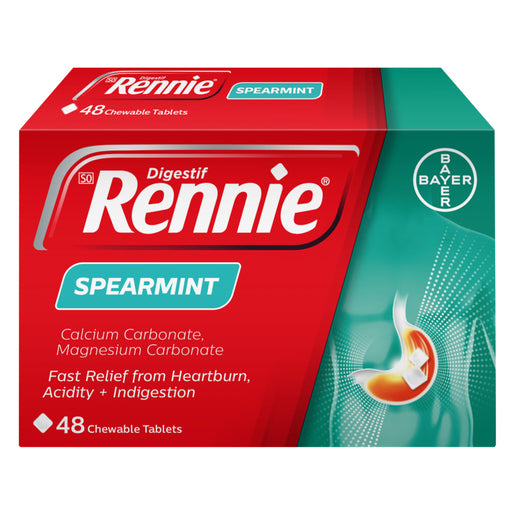 Rennie Rennie Spearmint Antacid Tablets 48s