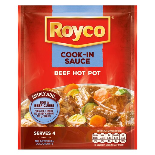 Royco Cook In Sauce Dry Beef Hot Pot 48g