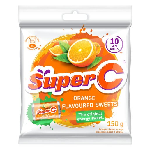 Super C Orange Flavored Mini-sweets 150g