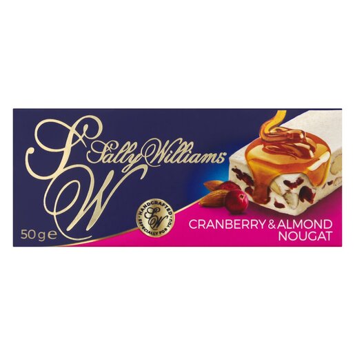 Sally Williams Cranberry & Almond Nougat 50g