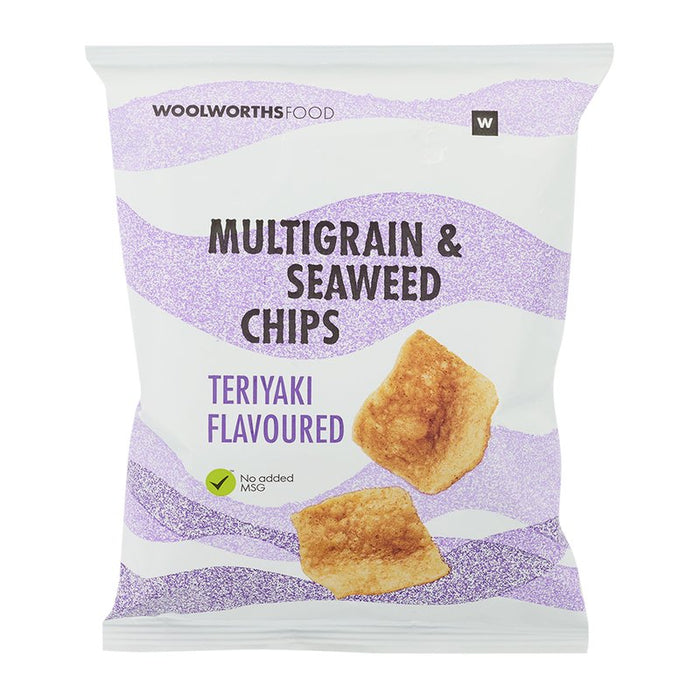 Woolworths Teriyaki Flavoured Multigrain and Seaweed Chips 25g