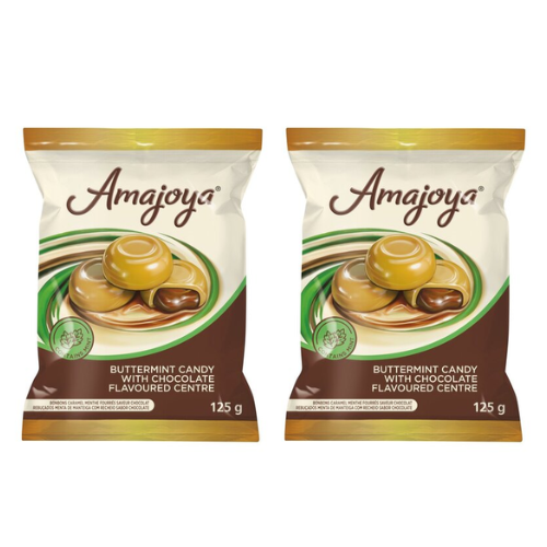 Amajoya Candy - Buttermint w/ Milk Chocolate Centre 125g - 2 Pack