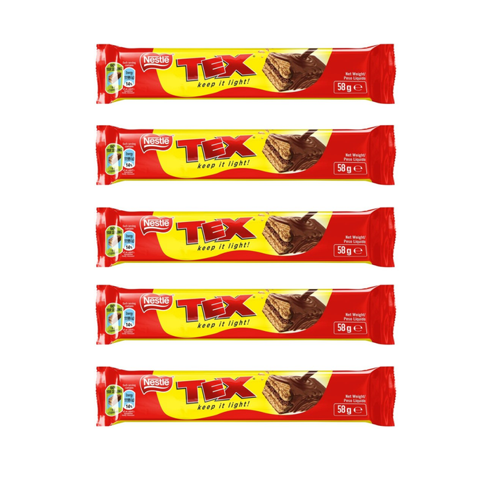 Nestlé Tex Mega Milk Chocolate Bar 58g 5 Pack - Special