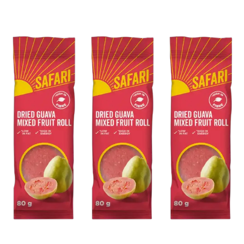 SAFARI Fruit Roll-Guava 80g_3 Pack