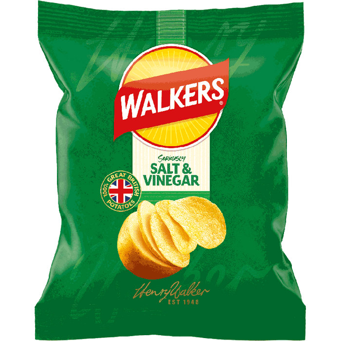 Walkers Salt & Vinegar Potato Crisps 25g