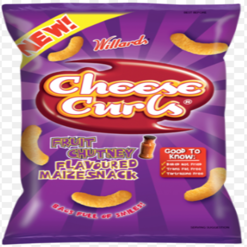 Willards Cheese Curls Fruit Chutney 90g Bag — WELKOM USA