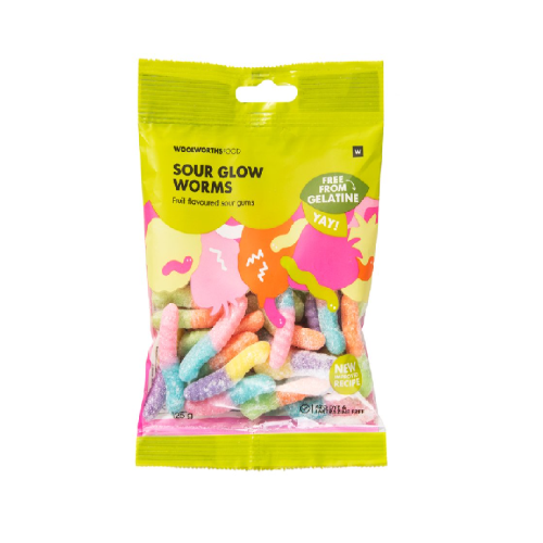 Sour glow worms