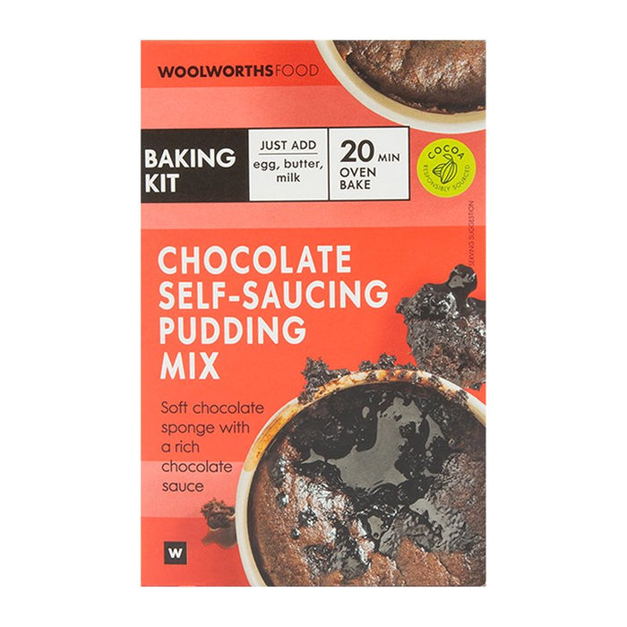 Woolworths Easy To Bake Mix Chocolate Self-Saucing Pudding 255g