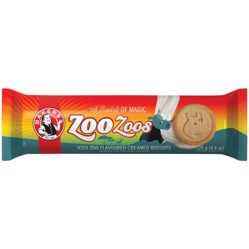 Bakers Zoo Zoos Iced Zoo Flavoured Creamed Biscuits 125g