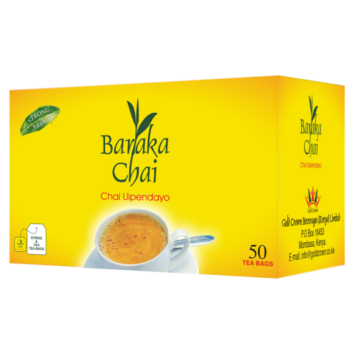 Baraka Chai Strong And Fresh Tea Bags 100g (50 Pieces)