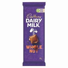Cadbury Dairy Milk Wholenut Chocolate Bar 80 g