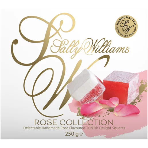Sally Williams Rose Turkish Delight Gift Box 250g