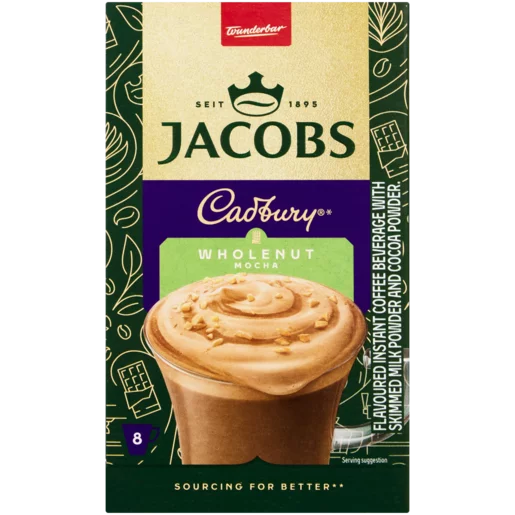 Jacobs Cadbury Instant Wholenut Mocha Flavoured Cappuccino 18.3g_8 Pack