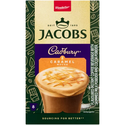 Jacobs Cadbury Instant Caramel Mocha Flavored Cappuccino 18g_8 Pack