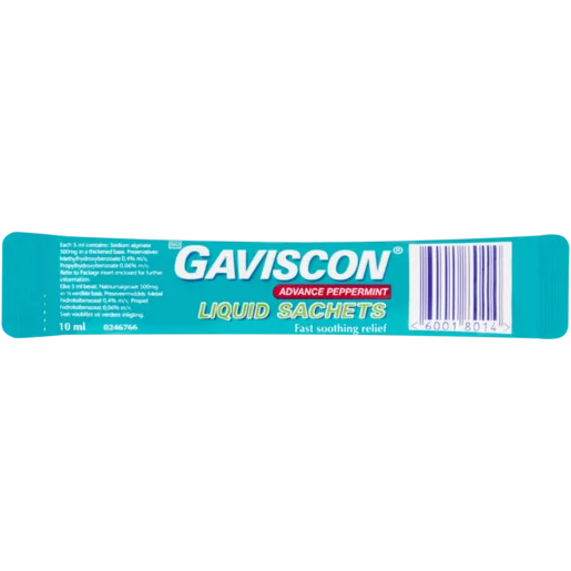 Gaviscon Advance Peppermint Liquid 10ml Sachet