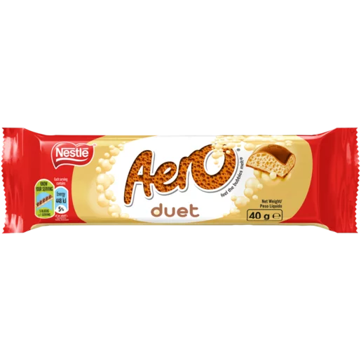 Nestlé Aero Duet Chocolate Bar 40g