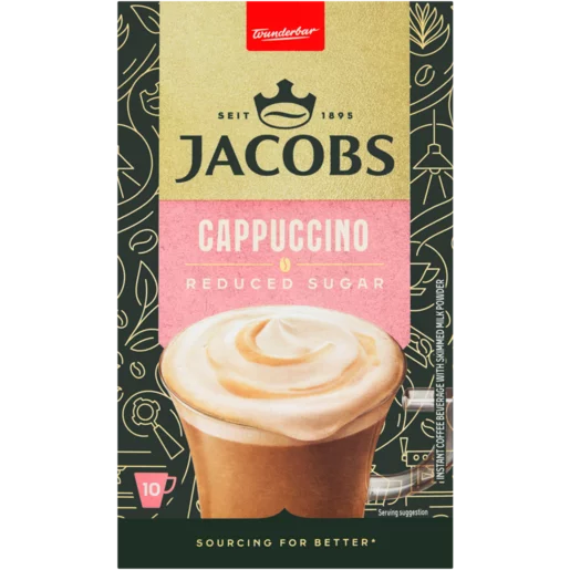 Jacobs Reduced Sugar Cappuccino 1 x 11.1g