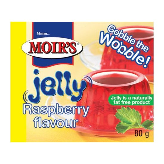 Moir's Jelly Raspberry 80g, BB date - 24/01/2026