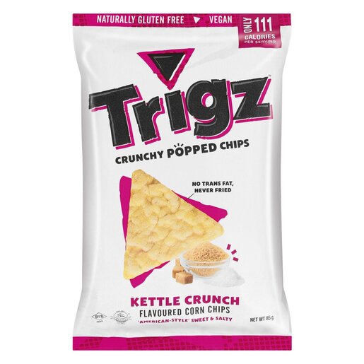Trigz Kettle Crunch Crunchy Popped Corn Chips 85g