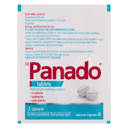 Panado Pain & Fever Tablets 2s