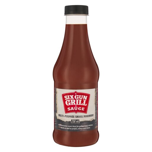 Six Gun Grill Bbq Sauce 750ml