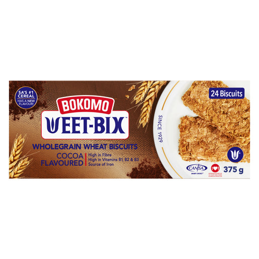 Weet-Bix Cocoa Flavoured Wholegrain Wheat Biscuts 375g